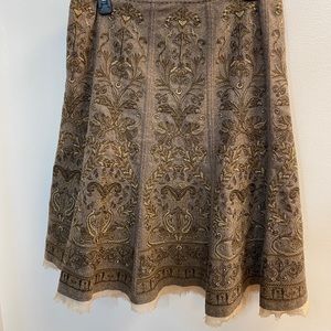 Elie Tahari Embroidered Skirt